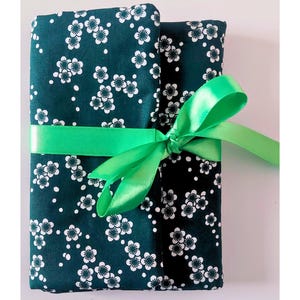 Pochette à Bijoux de Voyage - Tissu Floral Japonais - Cadeau Personnalisé Fait Main en France