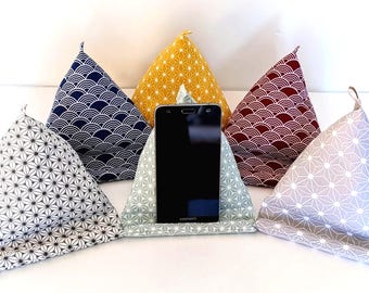 Japanese Fabric Phone, Tablet, iPad & E-reader Stand
