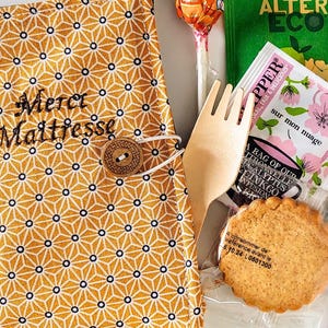 Teebeutel-Geldbörse – Japanische Stoffe 4 Farben – Personalisiertes Geschenk
