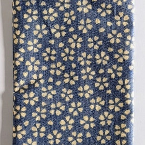 Etui à Cigarette Électronique, Tissu Imperméable Myosotis Japonais Bleu et Ocre, Fait Main en France Personnalisé image 8