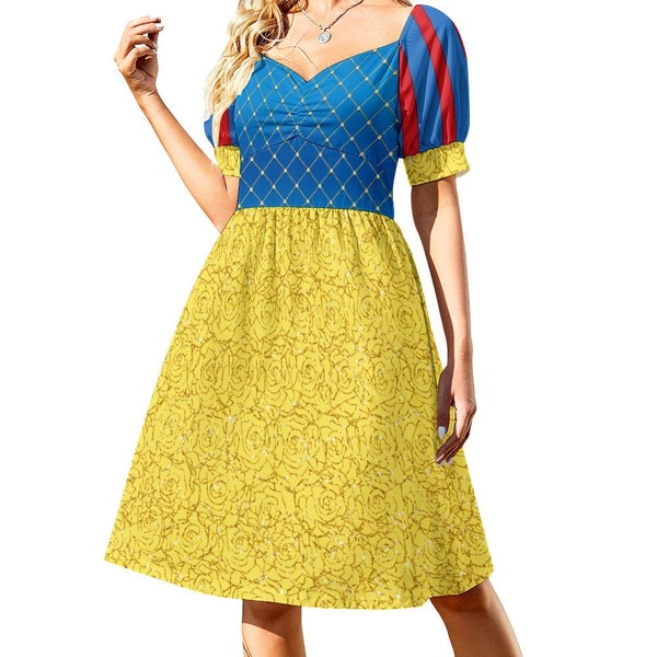 Snow White Replica Sweetheart Skater Dress | disneybound disney world disneyland bound dapper day swing pinup cosplay costume cruise outfit