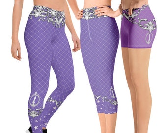 Rapunzel Yoga Leggings Shorts XS-6XL | disneybound run disney world disneyland rundisney marathon yoga running costume cosplay leggings