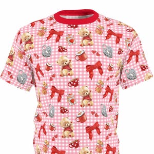 Valentines Bears N Bows Unisex Adults Kids Shirt | coquette kawaii decora cult party fairy kei wear clothes clothing fashion loungewear wear
