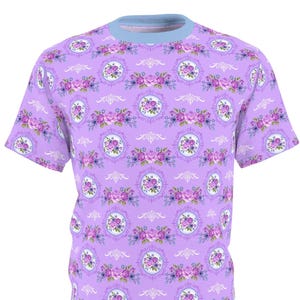 Retro Purple Rose Bouquets Unisex Adults Kids Shirt | floral grandmacore cottage core coquette pastel fashion clothes wear loungewear