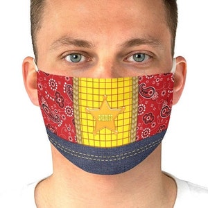Toy Story Woody Face Mask Adjustable | disney world disneyland pixar cowboy sheriff cosplay costume outfit clothes apparel