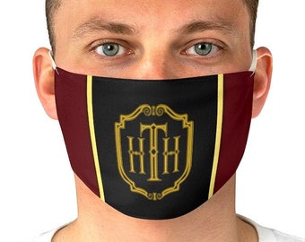 Tower of Terror Face Mask Adjustable | gothic disney park hollywood twilight tower bellhop cosplay face mask