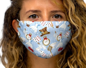 Alice in Wonderland Face Mask | disney world disneyland park washable reusable cosplay gift face mask