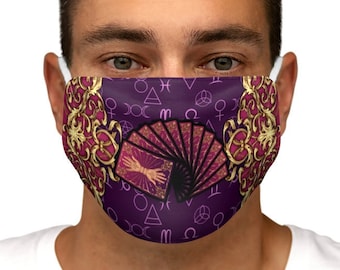 Facilier Face Mask Adjustable | goth disneybound disney villains theme park princess frog facilier tarot witchy face mask
