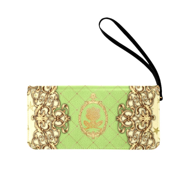 Tiana Leather Zip Around Wallet | disneybound disney world disneyland princess and the frog purse bag wrist wallet apparel clothes