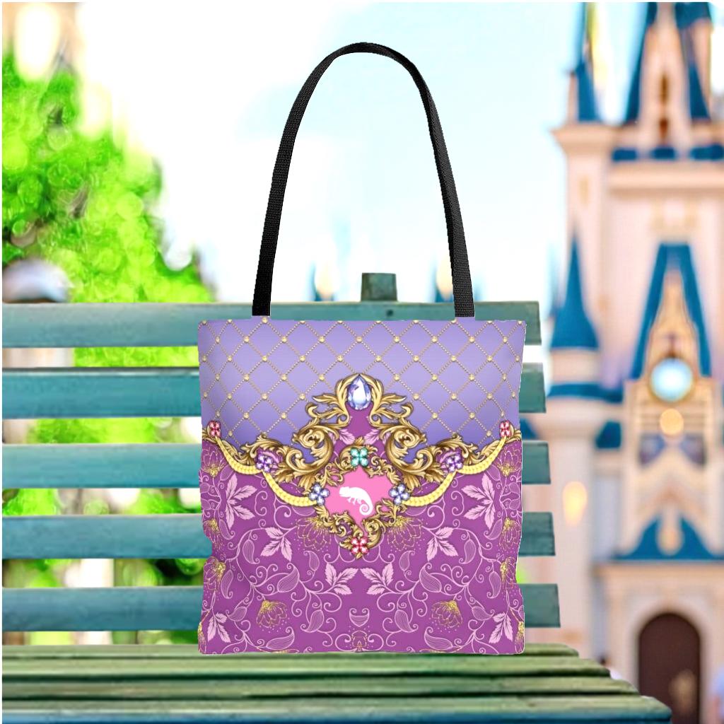 Rapunzel Ornate Pascal Soft Canvas Tote Bag Disney Tangled
