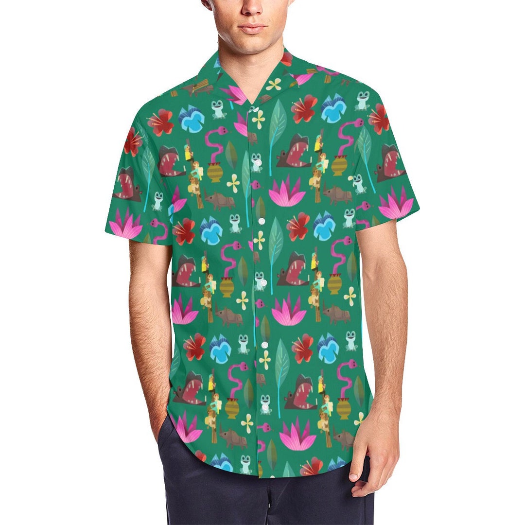 Jungle Cruise Mens Button up Short Sleeve Shirt Disneybound Disney ...