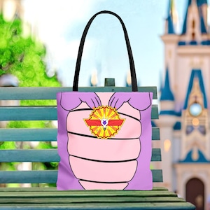 Figment Soft Canvas Tote Bag | disney world epcot figment imagination backpack shoulder tote bag handbag purse cosplay costume