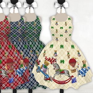 Antique Toys Dress Dress | baby girl toddler womens mommy and me classic lolita antique vintage plaid jsk dress xxl 2xl 3xl xxxl