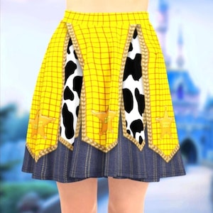 Toy Story Woody Skater Skirt | rundisney disney world bound running disneyland pixar cosplay costume cruise activewear clothes