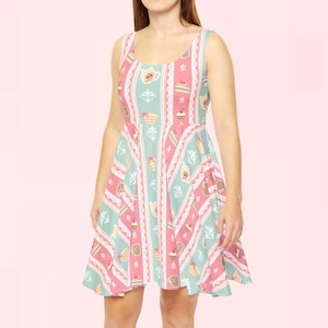 Charming Garden Tea Party Skater Dress | grandmillennial grandmacore cottage core ott sweet lolita lolitafashion style clothes fashion jsk