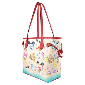 Beach Mickey Hard Canvas Tote Bag | disney world disneyland minnie mouse dooney baby diaper purse shoulder bag Bild 5