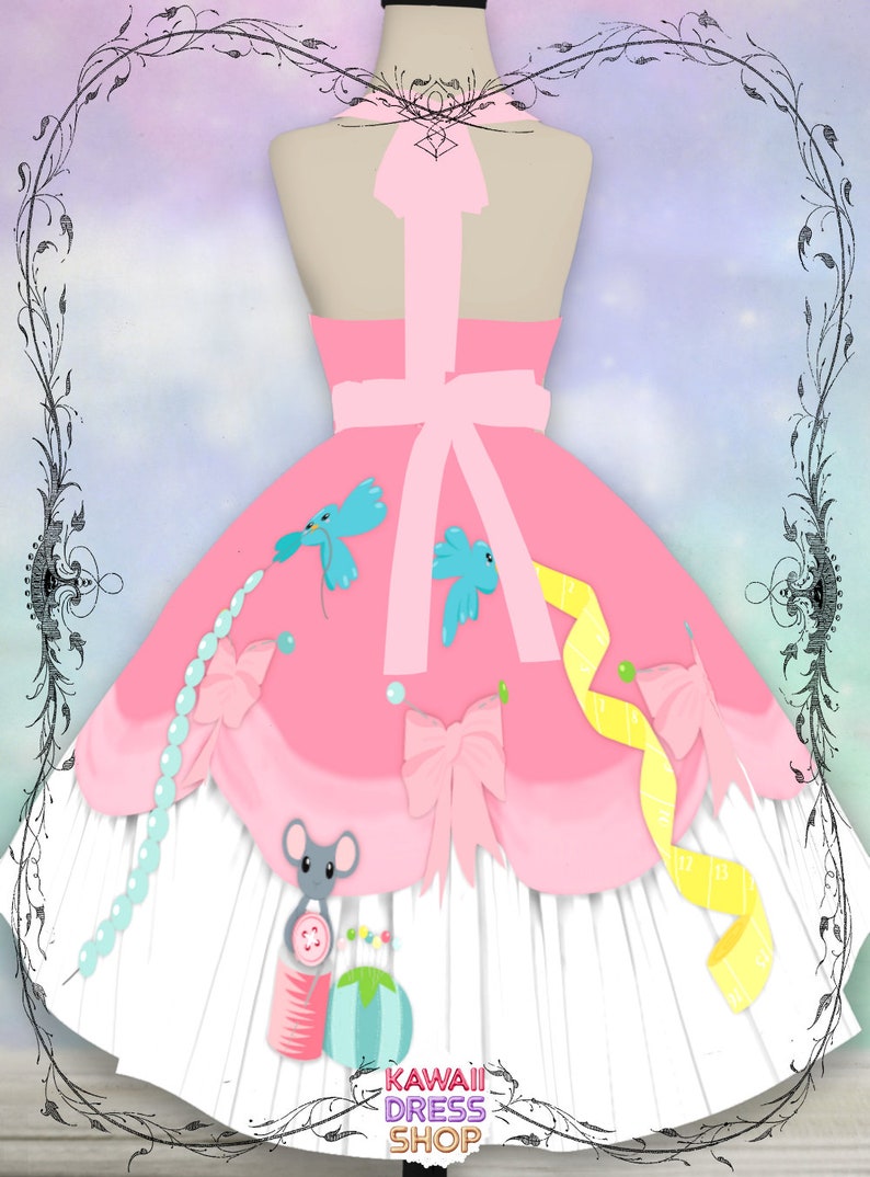 ADULTS Cinderella Pink Dapper Day Dress pin up dress | Etsy