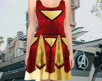 Iron Man Dress XS-3XL | disney world disneyland avengers superhero cosplay costume cruise outfit