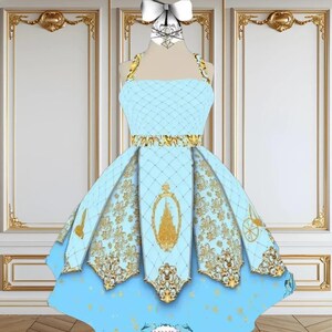 Cinderella Halterneck Dapper Dresses | 50s party plus size disney world disneyland princesscore swing midi cosplay costume cruise