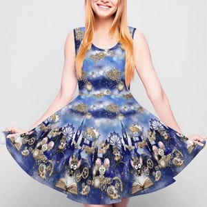 Steampunk Cuties Skater Dress | kawaii casual lolita dress plus size clothing clothes fashion jsk outfit apparel style lolitafashion