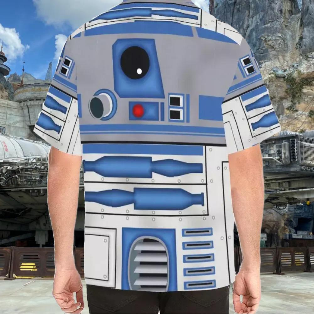 Star Wars Droids Adults Kids Hawaiian Button up Shirt | Disney