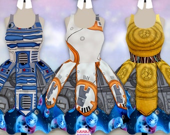 Star Wars Droids Dress | disneybound rundisney disney world bound disneyland stars wars galactic starcruiser cosplay outfit costume cruise