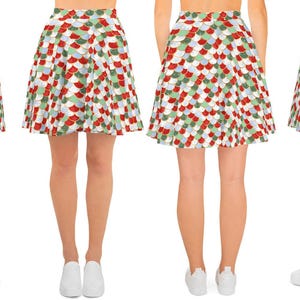 Mermaid Christmas Skater Skirt | little mermaid plus size sleeveless long sleeve shirt dress skirt long flowy dress