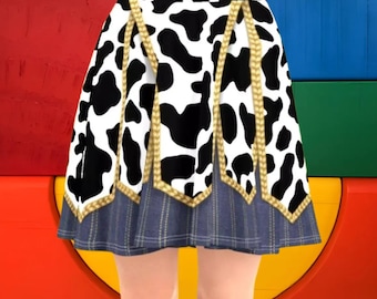 Jessie Cowgirl Dress Skater Skirt | womens rundisney disney world disneyland pixar toy story halloween running cosplay costume outfit cruise