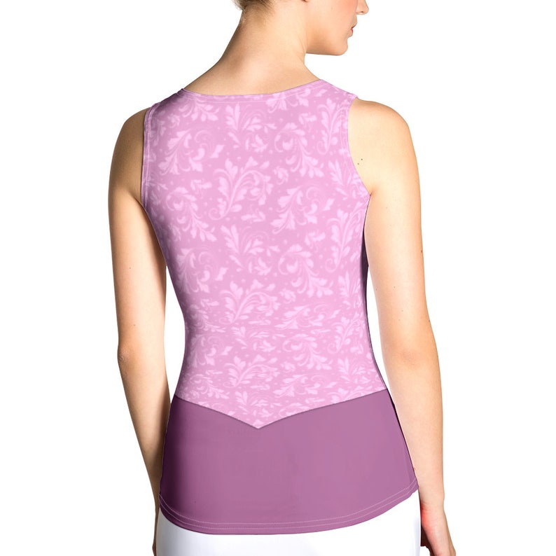 plus size disneybound disney run rundisney tangled rapunzel cosplay costume outfit shirt tank top RUSH OPTIONS Tangled Rapunzel Tank Top