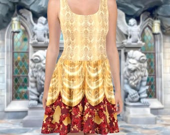 Be Our Guest Dress | mommy and me run disney world disneyland belle beauty and the beast family group costume cosplay cruise outfit