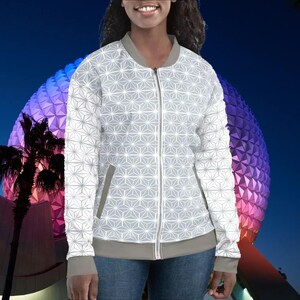 Spaceship Earth Lines Unisex Bomber Jacket | disneybounding disney world disneyland epcot parks cosplay costume outfit