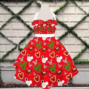 christmas dress 1950s Green Plaid Patchwork Wash light colors separately There are 5 sizes (S/M/L/XL/XXL) available Red 1950s Christmas Off Shoulder