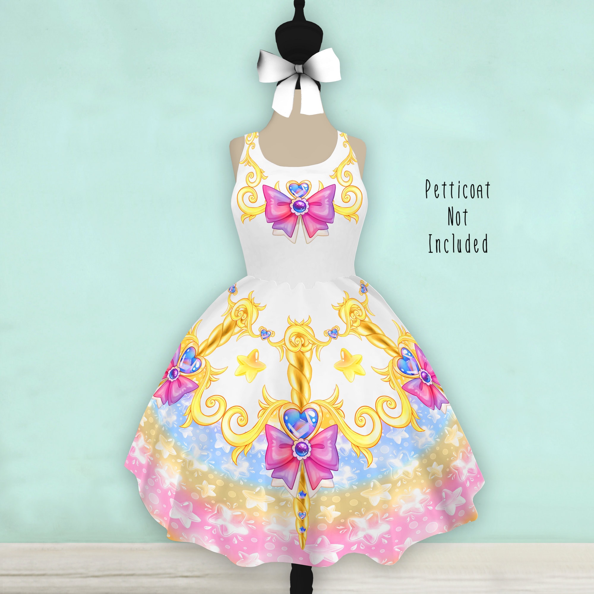 Magical Girl Dress XS-3XL Lolita Pastel Mahou Decora Cult Party