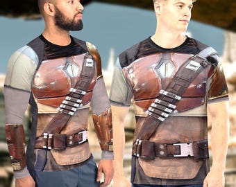 Mandalorian Mens Shirt Rash Guard | disney world disneyland rundisney star wars starcruiser cruise cosplay costume outfit