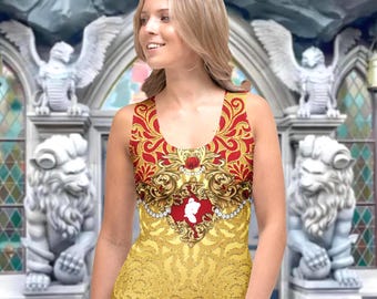 Belle Ornate Tank Top | disney world bound rundisney disneyland beauty and the beast cosplay costume outfit shirt activewear