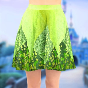 Tinkerbell Skater Skirt | rundisney disney world bound disneyland peter pan cosplay costume outfit cruise activewear clothes