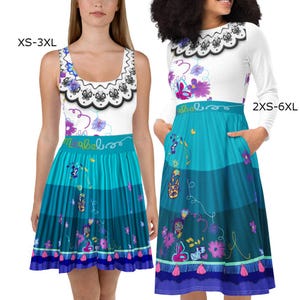 Encanto Mirabel Maribel Dress 2XS-6XL | rundisney disney world disneyland running cosplay costume cruise outfit clothes
