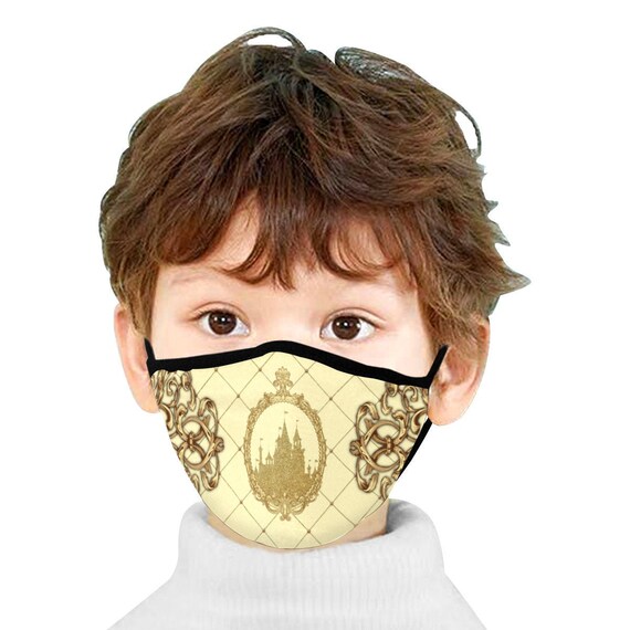 Princess Belle Face Mask With Filter Pocket Cloth Face Mask Etsy India