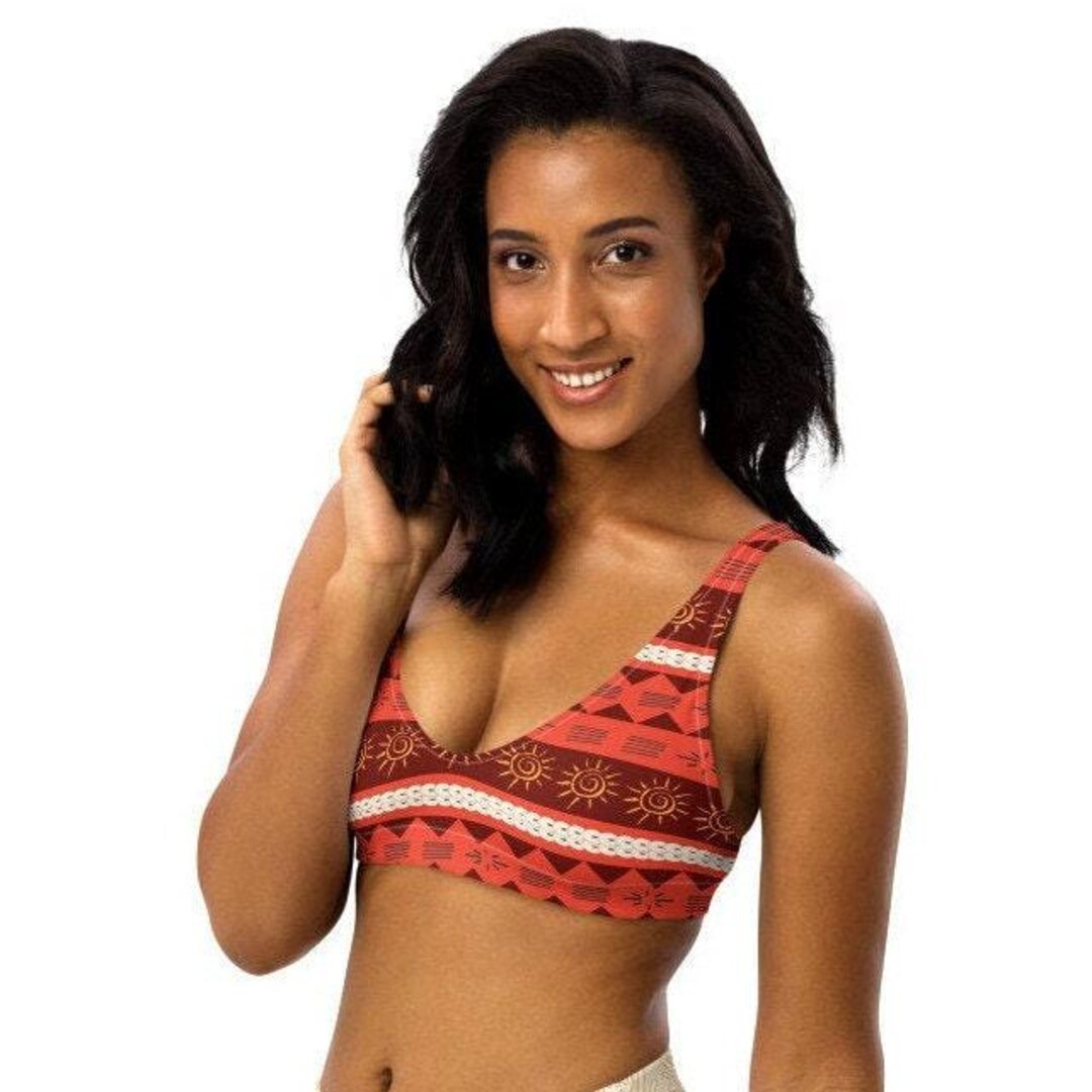 Traje de bano bikini Moana SOLO SUPERIOR XS 3XL Disney World Bound Parks Disneyland Princess Traje de bano de cosplay hawaiano Bikini Ropa de playa Etsy Espana