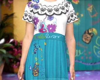 Encanto Mirabel Tshirt Dress Nightgown | disney world bound disneyland mirabel encanto cosplay costume shirt cruise clothes