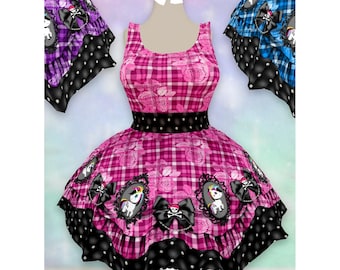 Pastel Punk Unicorns Dress | mommy and me kawaii pastel punk 80s 90s cult party kei cute pastel goth