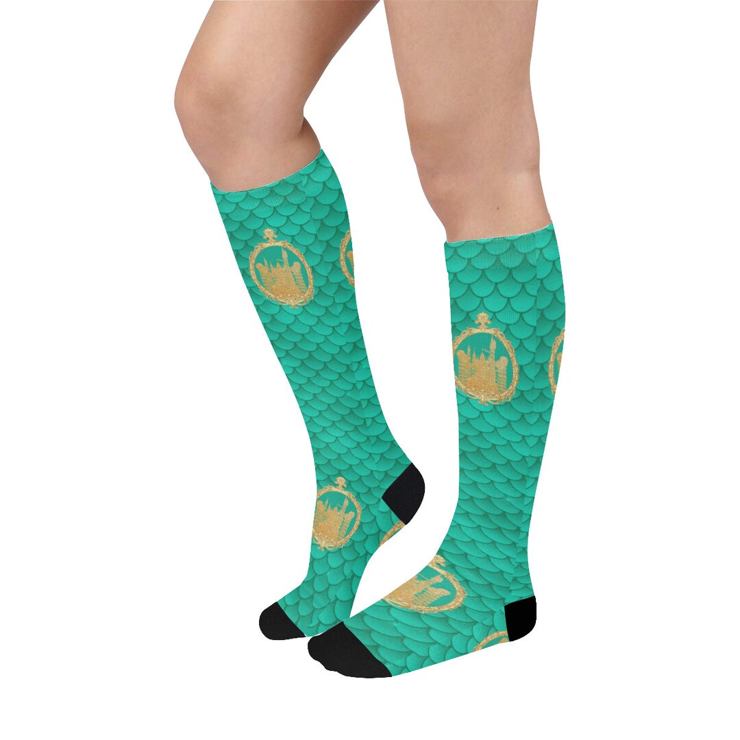 Adults Ariel Knee High Socks Disneybound Run Disney Run Etsy