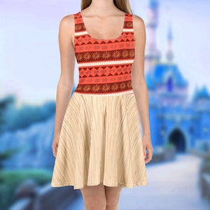 Replica Moana Dress 2XS-6XL | disney world disneyland hawaiian mommy and me cosplay costume cruise outfit apparel clothes