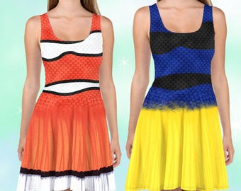 Nemo & Dory Dresses | disney world disneyland run rundisney dress fish finding family group mommy and me cosplay costume dress cruise