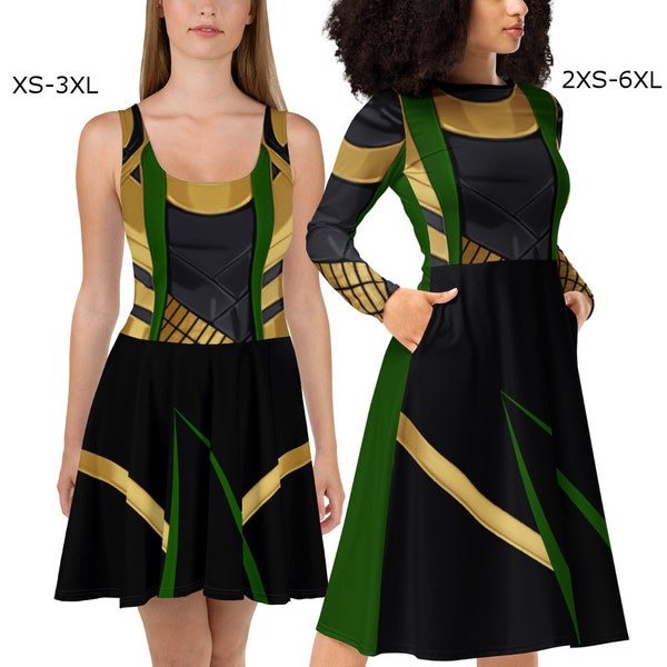 V2 Loki Dress | disneybound rundisney disney world bound disneyland villains superhero cosplay costume cruise clothes activewear