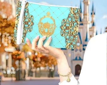 Jasmine Faux Leather Clutch Wrist Bag | disneybound disney world disneyland aladdin makeup make up bag purse apparel clothes cruise
