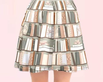 Cottagecore Library Skater Skirt | otome larme book lovers librarian fashion style chic cottage core sweet classic lolita jsk dress