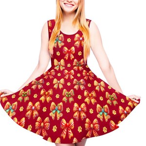Coquette Christmas Gingerbread Bows Dress | cottagecore cottage core casual lolita lolitafashion plus size clothes outfit jsk