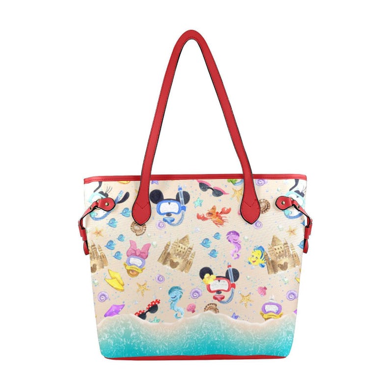 Beach Mickey Hard Canvas Tote Bag | disney world disneyland minnie mouse dooney baby diaper purse shoulder bag Bild 4
