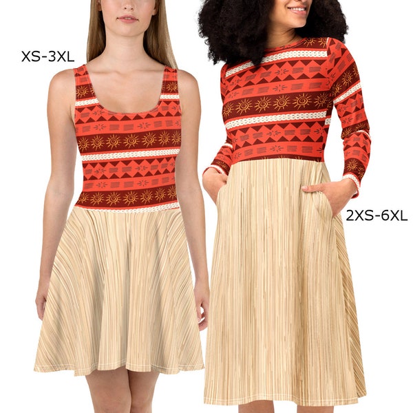 Replica Moana Dress 2XS-6XL | disneybound disney world disneyland cosplay costume cruise vacation outfit apparel clothes
